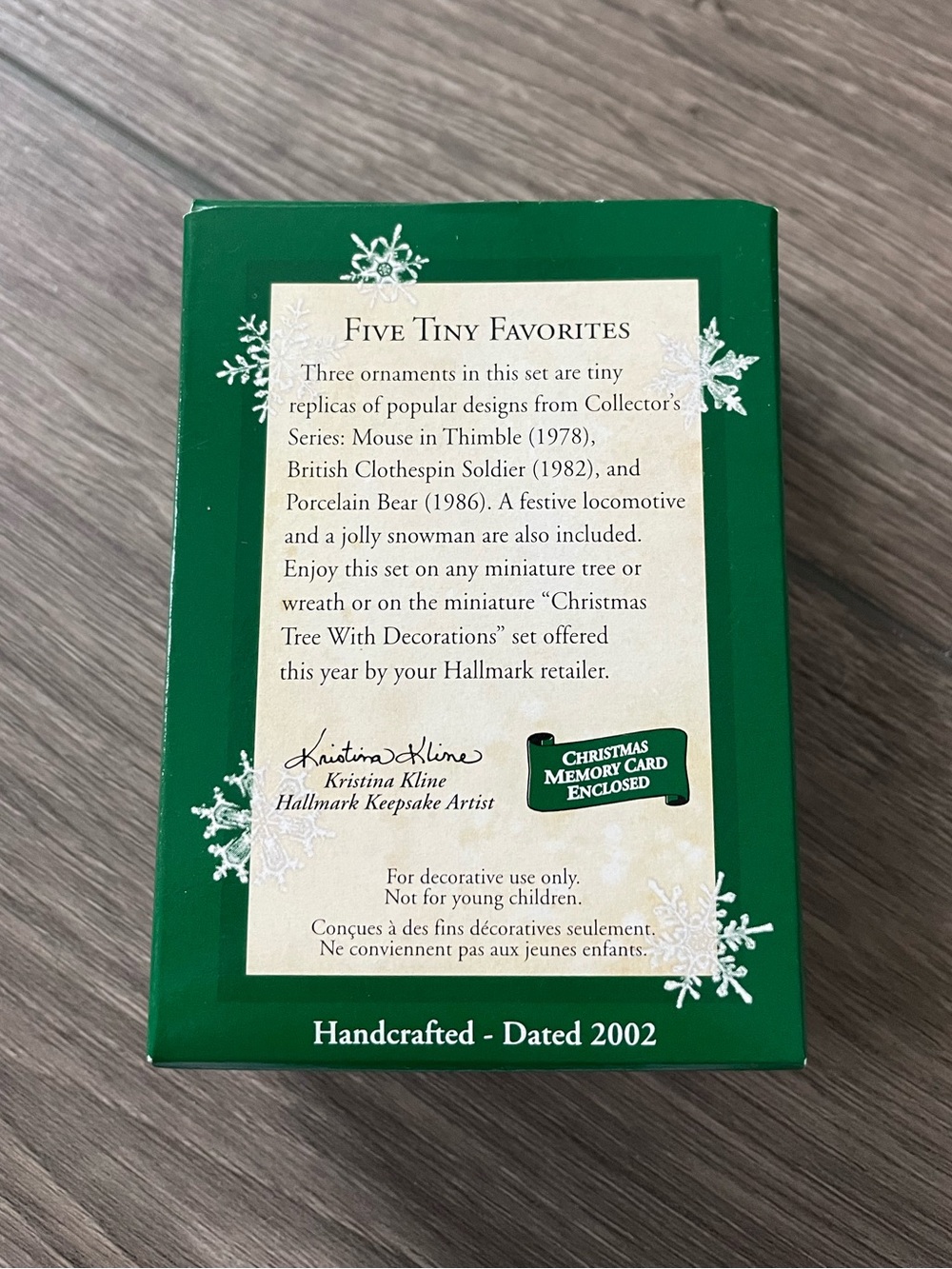 Hallmark Keepsake Five Tiny Favorites Collection - Picture 2 of 4
